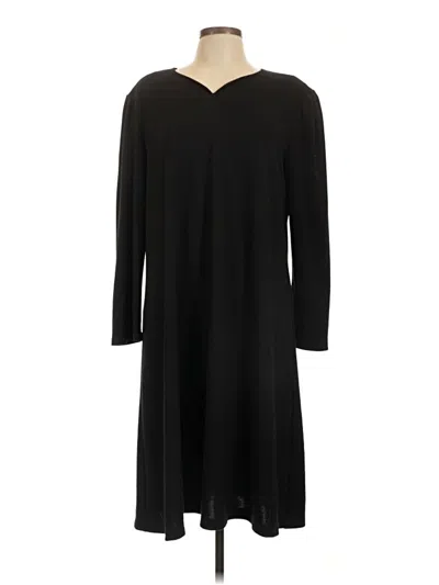 Pre-owned Susan Graver Casual Dress In Black