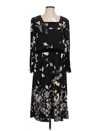 Pre-owned Susan Graver Casual Dress In Black