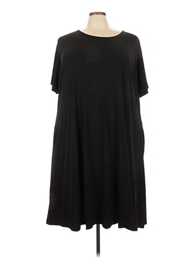 Pre-owned Susan Graver Casual Dress In Black