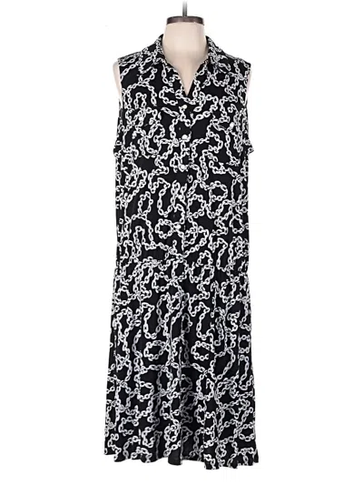 Pre-owned Susan Graver Casual Dress In Black