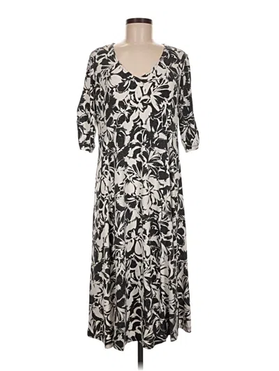 Pre-owned Susan Graver Casual Dress In Black