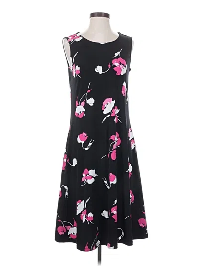 Pre-owned Susan Graver Casual Dress In Black