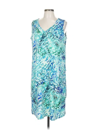 Pre-owned Susan Graver Casual Dress In Blue