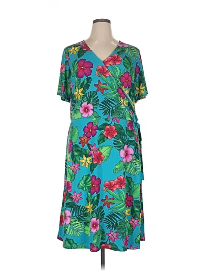 Pre-owned Susan Graver Casual Dress In Blue