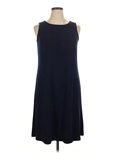 Pre-owned Susan Graver Casual Dress In Blue
