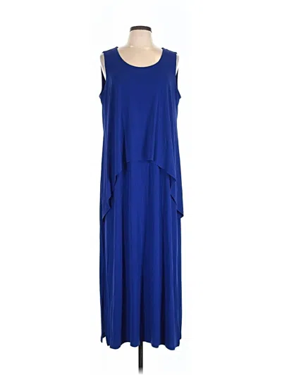 Pre-owned Susan Graver Casual Dress In Blue