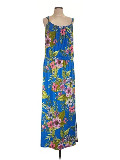 Pre-owned Susan Graver Casual Dress In Blue