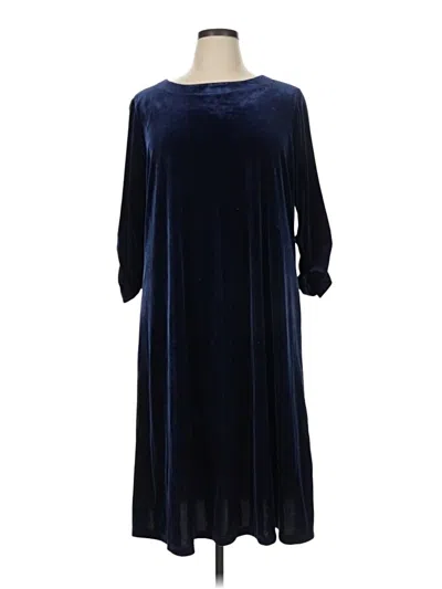 Pre-owned Susan Graver Casual Dress In Blue