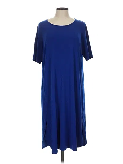 Pre-owned Susan Graver Casual Dress In Blue