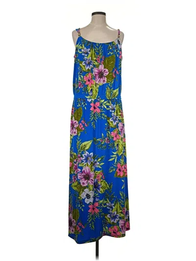 Pre-owned Susan Graver Casual Dress In Blue