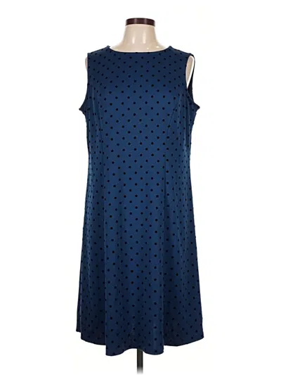 Pre-owned Susan Graver Casual Dress In Blue