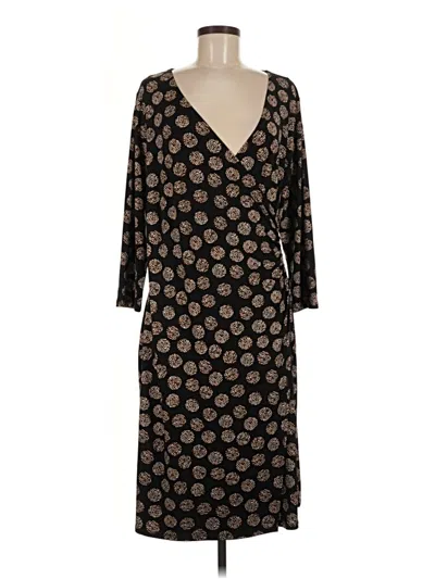 Pre-owned Susan Graver Casual Dress In Brown