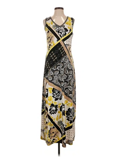 Pre-owned Susan Graver Casual Dress In Gold