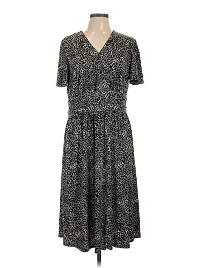 Pre-owned Susan Graver Casual Dress In Gray