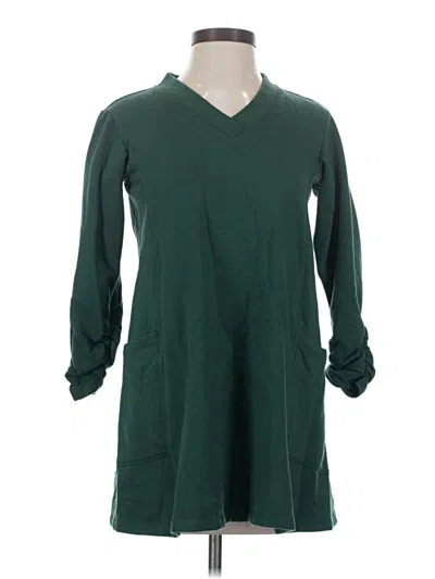 Pre-owned Susan Graver Casual Dress In Green