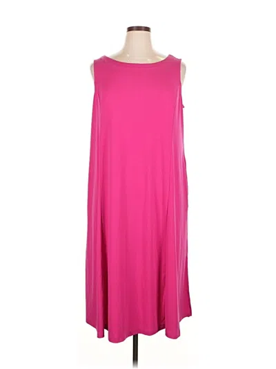 Pre-owned Susan Graver Casual Dress In Pink