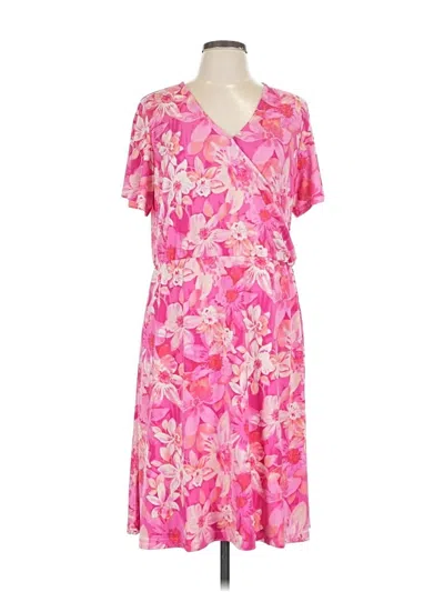 Pre-owned Susan Graver Casual Dress In Pink