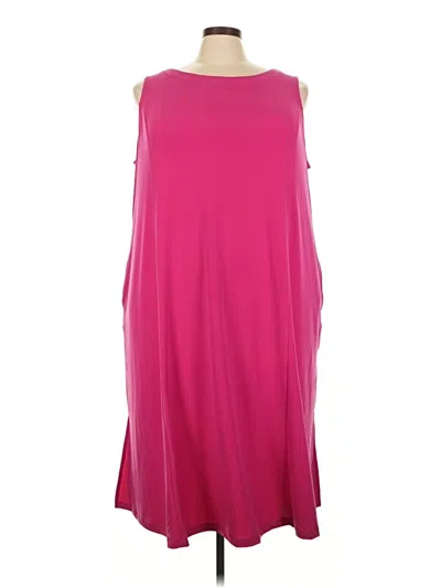 Pre-owned Susan Graver Casual Dress In Pink