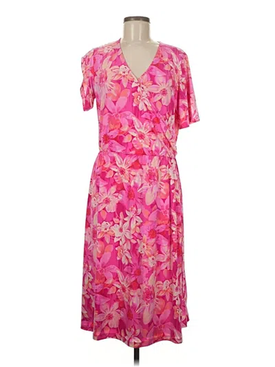 Pre-owned Susan Graver Casual Dress In Pink