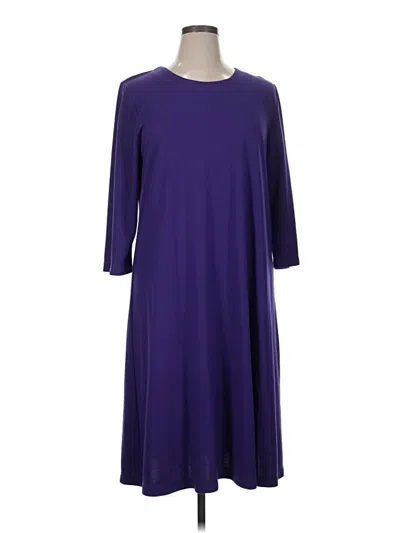 Pre-owned Susan Graver Casual Dress In Purple