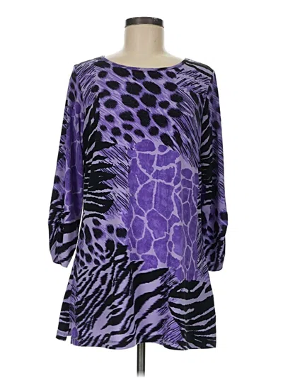 Pre-owned Susan Graver Casual Dress In Purple