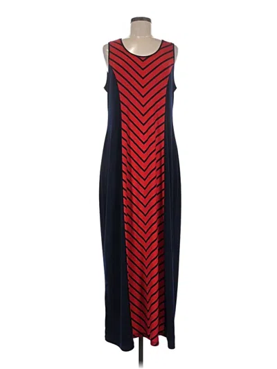Pre-owned Susan Graver Casual Dress In Red