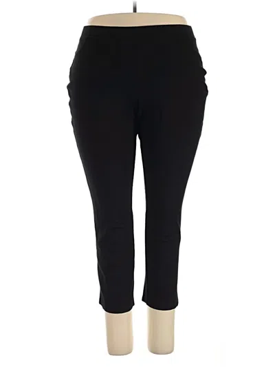 Pre-owned Susan Graver Casual Pants In Black