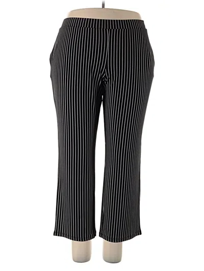 Pre-owned Susan Graver Casual Pants In Black