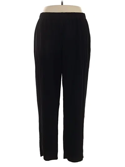 Pre-owned Susan Graver Casual Pants In Black