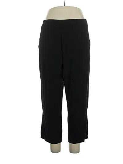 Pre-owned Susan Graver Casual Pants In Black