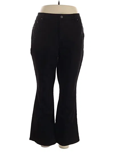 Pre-owned Susan Graver Casual Pants In Black