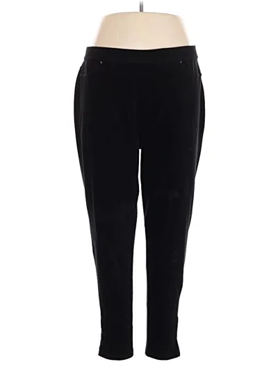 Pre-owned Susan Graver Casual Pants In Black