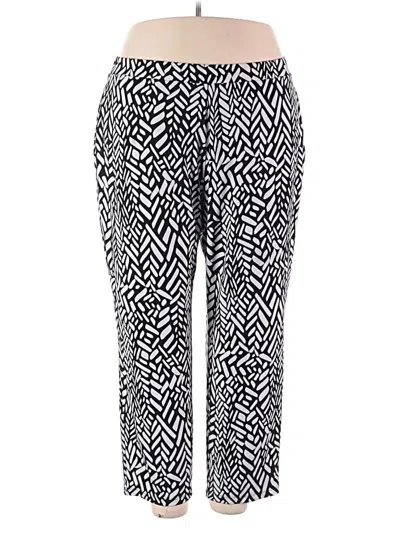Pre-owned Susan Graver Casual Pants In Black