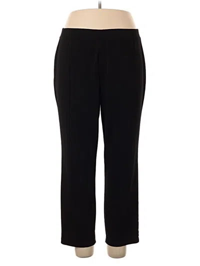 Pre-owned Susan Graver Casual Pants In Black