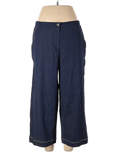 Pre-owned Susan Graver Casual Pants In Blue