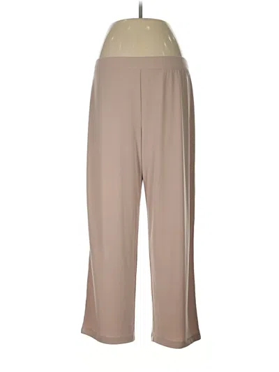 Pre-owned Susan Graver Casual Pants In Brown