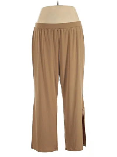 Pre-owned Susan Graver Casual Pants In Brown