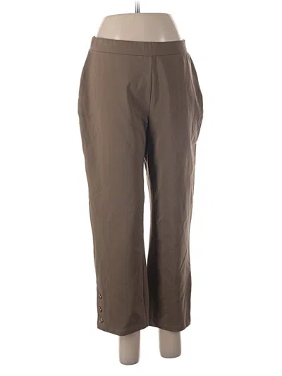 Pre-owned Susan Graver Casual Pants In Brown