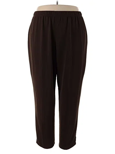 Pre-owned Susan Graver Casual Pants In Brown