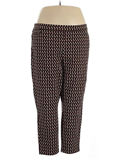 Pre-owned Susan Graver Casual Pants In Brown