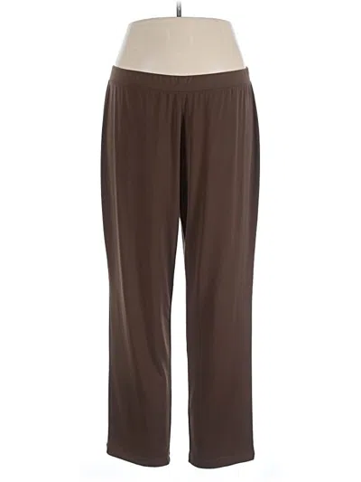Pre-owned Susan Graver Casual Pants In Brown