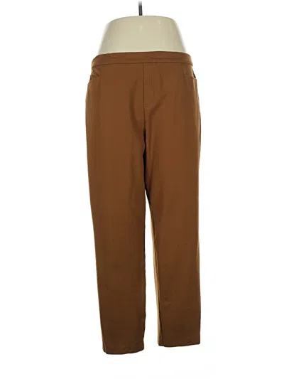 Pre-owned Susan Graver Casual Pants In Brown