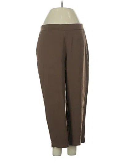 Pre-owned Susan Graver Casual Pants In Brown