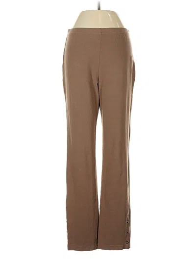 Pre-owned Susan Graver Casual Pants In Brown