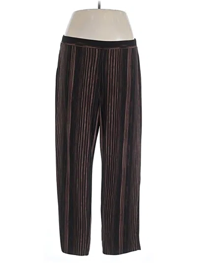 Pre-owned Susan Graver Casual Pants In Brown