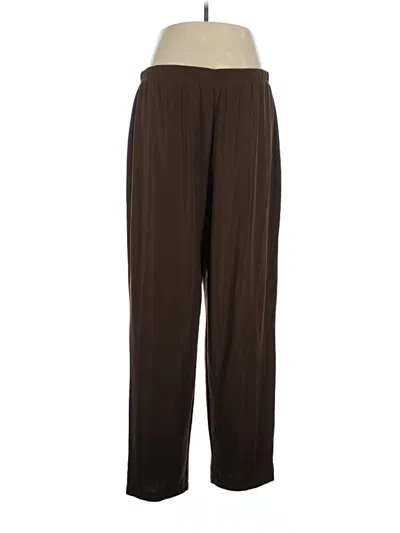 Pre-owned Susan Graver Casual Pants In Brown