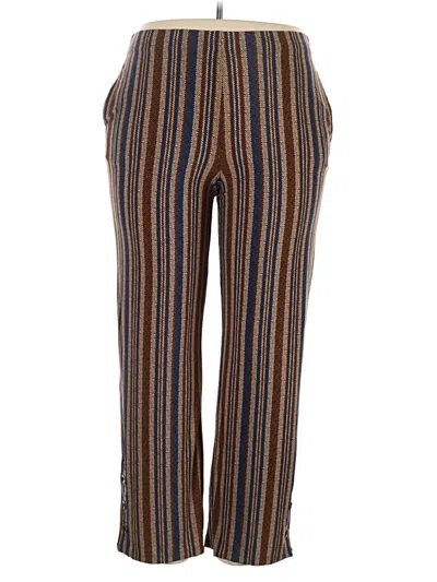 Pre-owned Susan Graver Casual Pants In Brown