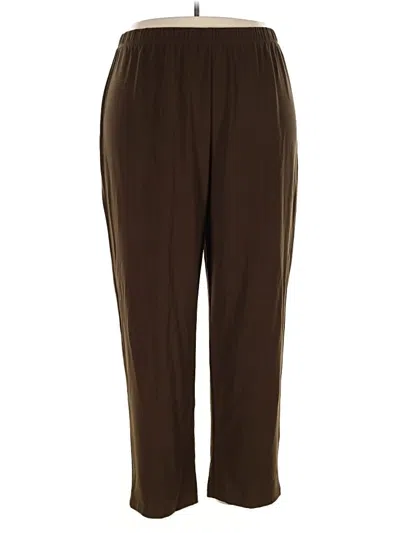 Pre-owned Susan Graver Casual Pants In Brown