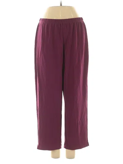 Pre-owned Susan Graver Casual Pants In Burgundy