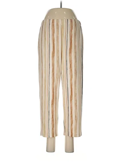 Pre-owned Susan Graver Casual Pants In Gold